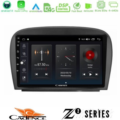 Cadence Z2 Series 8Core Android14 4+64GB Mercedes SL Class 2005-2011 Navigation Multimedia Tablet 9" Με Carplay & Android Auto