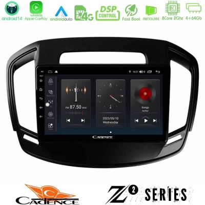 Cadence Z2 Series 8Core Android14 4+64GB Opel Insignia 2014-2017 Navigation Multimedia Tablet 9" Με Carplay & Android Auto