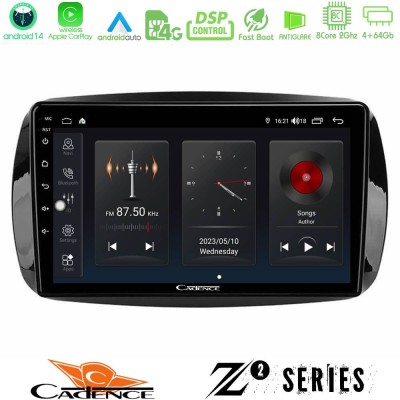 Cadence Z2 Series 8Core Android14 4+64GB Smart 453 Navigation Multimedia Tablet 9" Με Carplay & Android Auto