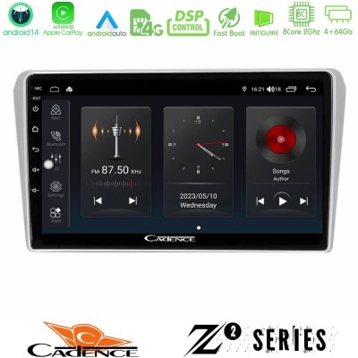 Cadence Z2 Series 8Core Android14 4+64GB Toyota Avensis T25 02/2003–2008 Navigation Multimedia Tablet 9" Με Carplay & Android Au