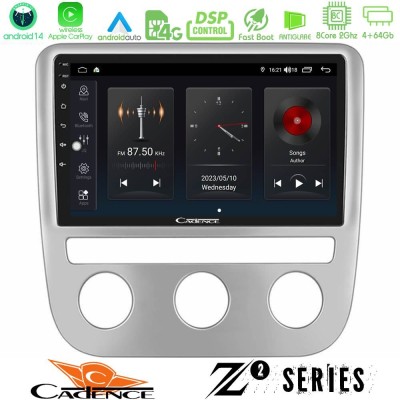 Cadence Z2 Series 8Core Android14 4+64GB VW Scirocco 2008-2014 Navigation Multimedia Tablet 9" Με Carplay & Android Auto Cadence Z2 Series 8Core Android14 4+64GB VW Scirocco 2008-2014 Navigation Multimedia Tablet 9" Με Carplay & Android Auto
