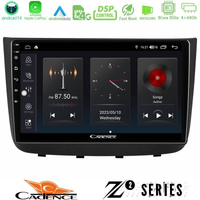 Cadence Z2 Series 8Core Android14 4+64GB Mercedes Vito/Viano 2003-2006 Navigation Multimedia Tablet 10" Με Carplay & Android Aut