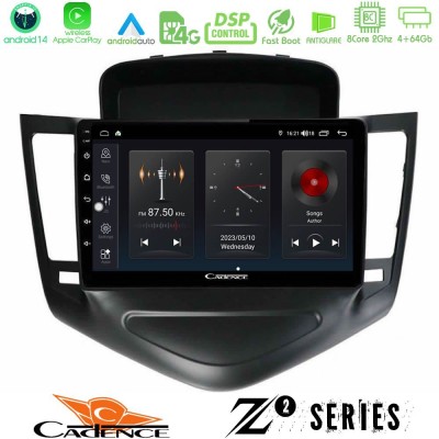 Cadence Z2 Series 8Core Android14 4+64GB Chevrolet Cruze 2009-2012 Navigation Multimedia Tablet 9" Με Carplay & Android Auto (Μα