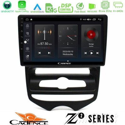 Cadence Z2 Series 8Core Android14 4+64GB Hyundai ix20 2010-2020 (MANUAL A/C) Navigation Multimedia Tablet 10" Με Carplay & Andro