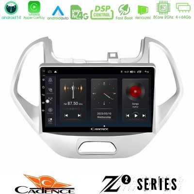 Cadence Z2 Series 8Core Android14 4+64GB Ford KA 2016-2020 Navigation Multimedia Tablet 9" Με Carplay & Android Auto Cadence Z2 Series 8Core Android14 4+64GB Ford KA 2016-2020 Navigation Multimedia Tablet 9" Με Carplay & Android Auto