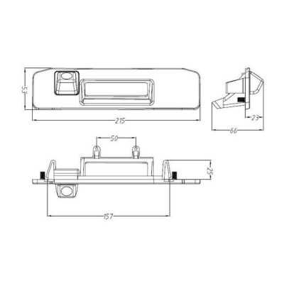 Bizzar VW Golf 7 Κάμερα Οπισθοπορείας Bizzar VW Golf 7 Κάμερα Οπισθοπορείας