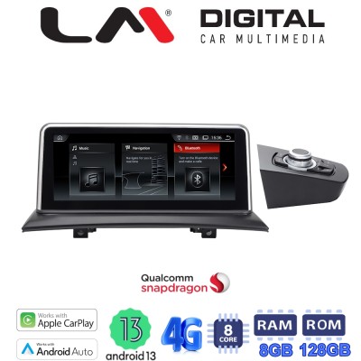 LM Digital - LM JFK103 8128 Οθόνη OEM Multimedia Αυτοκινήτου για BMW X3 E83 2003 2010 (CarPlay/AndroidAuto/BT/GPS/WIFI/GPRS)
