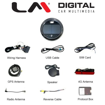 LM Digital - LM JFK8758 Οθόνη OEM Multimedia Αυτοκινήτου για ΜΙΝΙ COUNTRYMAN (F60) 2017 2022 (CarPlay/AndroidAuto/BT/GPS/WIFI/G LM Digital - LM JFK8758 Οθόνη OEM Multimedia Αυτοκινήτου για ΜΙΝΙ COUNTRYMAN (F60) 2017 2022 (CarPlay/AndroidAuto/BT/GPS/WIFI/G