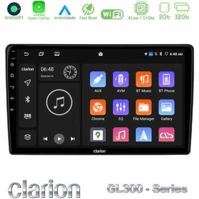Clarion GL300 Series 4Core Android11 2+32GB Hyundai Tucson 2019- Navigation Multimedia Tablet 9" Με Carplay & Android Auto