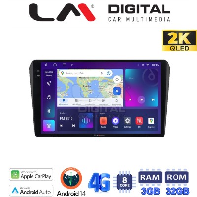 LM Digital - LM ZD8025B GPS Οθόνη OEM Multimedia Αυτοκινήτου για 0 (CarPlay/AndroidAuto/BT/GPS/WIFI/GPRS)