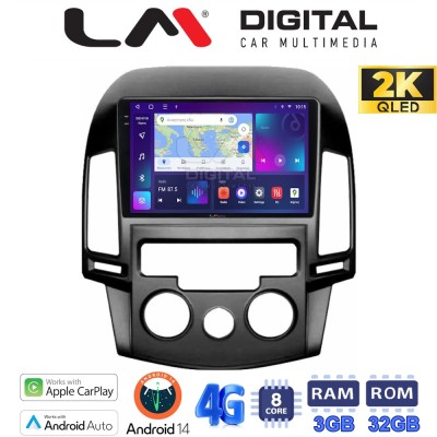 LM Digital - LM ZD8043AC GPS Οθόνη OEM Multimedia Αυτοκινήτου για HYUNDAI i30 2007-2012 (CarPlay/AndroidAuto/BT/GPS/WIFI/GPRS)