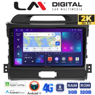 LM Digital - LM ZD8074 GPS Οθόνη OEM Multimedia Αυτοκινήτου για KIA SPORTAGE 20102015 (CarPlay/AndroidAuto/BT/GPS/WIFI/GPRS)