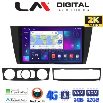 LM Digital - LM ZD8095 GPS Οθόνη OEM Multimedia Αυτοκινήτου για BMW σειρά 3 (E90-91-92-93) 2005-2012 (CarPlay/AndroidAuto/BT/GPS