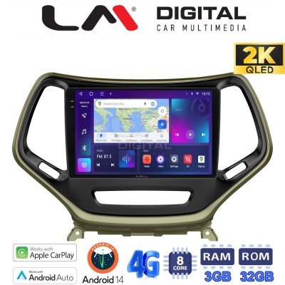 LM Digital - LM ZD8119 GPS Οθόνη OEM Multimedia Αυτοκινήτου για JEEP CHEROKEE 2014 (CarPlay/AndroidAuto/BT/GPS/WIFI/GPRS)