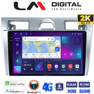 LM Digital - LM ZD8140 GPS Οθόνη OEM Multimedia Αυτοκινήτου για Ford Fiesta 2006 - 2008 (CarPlay/AndroidAuto/BT/GPS/WIFI/GPRS)
