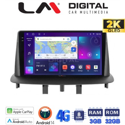 LM Digital - LM ZD8145 GPS Οθόνη OEM Multimedia Αυτοκινήτου για RENAULT MEGANE3 (CarPlay/AndroidAuto/BT/GPS/WIFI/GPRS)