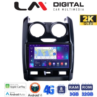 LM Digital - LM ZD8158 GPS Οθόνη OEM Multimedia Αυτοκινήτου για DACIA DUSTER 20132019 (CarPlay/AndroidAuto/BT/GPS/WIFI/GPRS)