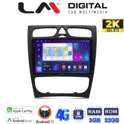 LM Digital - LM ZD8171 GPS Οθόνη OEM Multimedia Αυτοκινήτου για MERCEDES C (W203) - CLK (W208) (CarPlay/AndroidAuto/BT/GPS/WIFI/