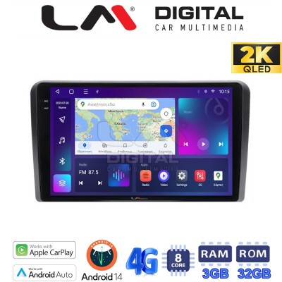 LM Digital - LM ZD8190 GPS Οθόνη OEM Multimedia Αυτοκινήτου για PEUGEOT 308 2013 (CarPlay/AndroidAuto/BT/GPS/WIFI/GPRS)
