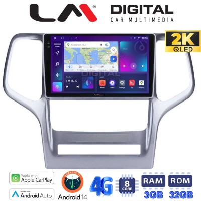 LM Digital - LM ZD8234 GPS Οθόνη OEM Multimedia Αυτοκινήτου για Jeep Gran Cherokee 2011 2013 (CarPlay/AndroidAuto/BT/GPS/WIFI/G