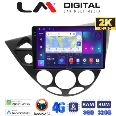 LM Digital - LM ZD8236 GPS Οθόνη OEM Multimedia Αυτοκινήτου για Ford Focus 1998 2004 (CarPlay/AndroidAuto/BT/GPS/WIFI/GPRS)