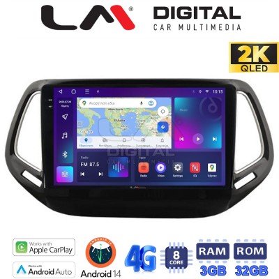 LM Digital - LM ZD8253 GPS Οθόνη OEM Multimedia Αυτοκινήτου για JEEP COMPASS 2017 (CarPlay/AndroidAuto/BT/GPS/WIFI/GPRS)