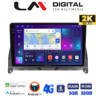 LM Digital - LM ZD8265 GPS Οθόνη OEM Multimedia Αυτοκινήτου για MERCEDES C CLASS (W204) 20072011 (CarPlay/AndroidAuto/BT/GPS/WIF