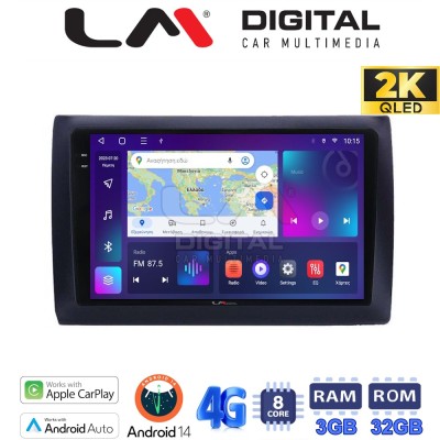 LM Digital - LM ZD8466 GPS Οθόνη OEM Multimedia Αυτοκινήτου για Fiat Stilo 2001 2007 (CarPlay/AndroidAuto/BT/GPS/WIFI/GPRS)