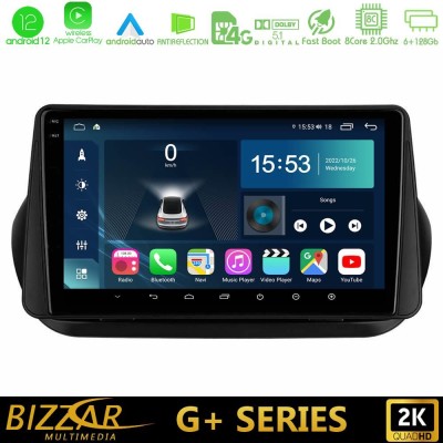 Bizzar G+ Series Fiat Fiorino/Citroen Nemo/Peugeot Bipper 8core Android12 6+128GB Navigation Multimedia Tablet 10" Bizzar G+ Series Fiat Fiorino/Citroen Nemo/Peugeot Bipper 8core Android12 6+128GB Navigation Multimedia Tablet 10"