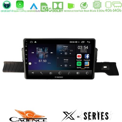 Cadence Z2 Series 8Core Android14 4+64GB Citroen C3 You 2025- Navigation Multimedia Tablet 9" Με Carplay & Android Auto