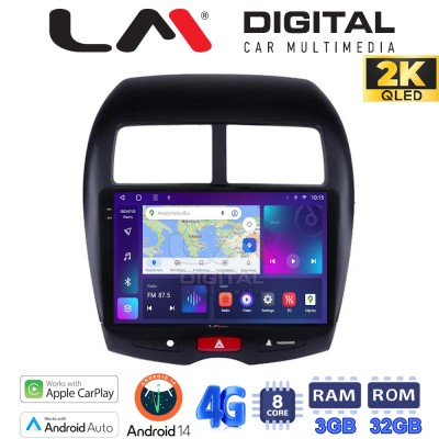 LM Digital - LM ZD8026 GPS Οθόνη OEM Multimedia Αυτοκινήτου για MITSUBISHI ASX 2008 (CarPlay/AndroidAuto/BT/GPS/WIFI/GPRS)