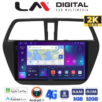 LM Digital - LM ZD8337 GPS Οθόνη OEM Multimedia Αυτοκινήτου για SUZUKI SX4 SCROSS 2014 (CarPlay/AndroidAuto/BT/GPS/WIFI/GPRS)