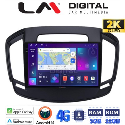 LM Digital - LM ZD8338 GPS Οθόνη OEM Multimedia Αυτοκινήτου για OPEL INSIGNIA 2014 (CarPlay/AndroidAuto/BT/GPS/WIFI/GPRS)