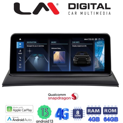 LM Digital - LM JFK103 464 Οθόνη OEM Multimedia Αυτοκινήτου για BMW X3 E83 2003 2010 (CarPlay/AndroidAuto/BT/GPS/WIFI/GPRS)