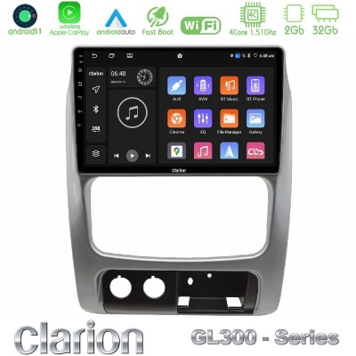 Clarion GL300 Series 4Core Android11 2+32GB Jeep Cherokee (KJ) 2002-2007 Navigation Multimedia Tablet 9" Με Carplay & Android Au Clarion GL300 Series 4Core Android11 2+32GB Jeep Cherokee (KJ) 2002-2007 Navigation Multimedia Tablet 9" Με Carplay & Android Au