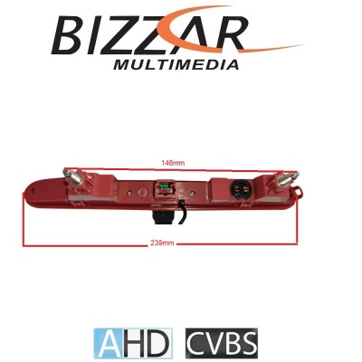 Citroen / Peugeot / Opel / Toyota Κάμερα Οπισθοπορείας Τρίτο Stop OEM Style AHD720 και CVBS