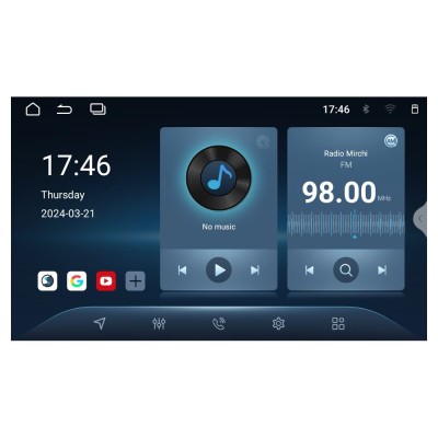 Bizzar 2DIN Deck 4core Android13 4+32GB Ford B-MAX Navigation Multimedia Deckless 6.9" με Carplay/AndroidAuto