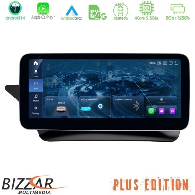 Bizzar Plus Edition Mercedes C Class Facelift (W204) NTG4.5 Android14 (8+128GB) Navigation Multimedia 10,25" Anti-reflection