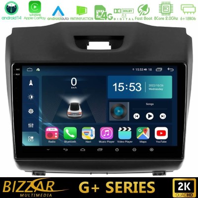 Bizzar G+ Series Isuzu D-MAX 2012-2019 8core Android14 6+128GB Navigation Multimedia Tablet 9"