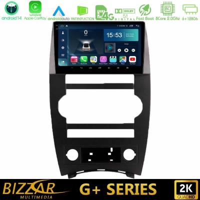 Bizzar G+ Series Jeep Commander 2007-2008 8core Android14 6+128GB Navigation Multimedia Tablet 9"