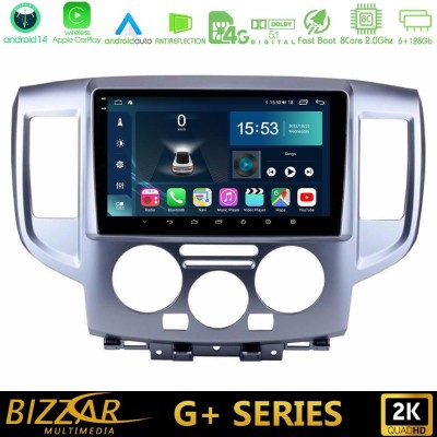 Bizzar G+ Series Nissan NV200 8core Android14 6+128GB Navigation Multimedia Tablet 9"