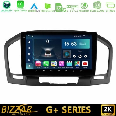 Bizzar G+ Series Opel Insignia 2008-2013 8core Android14 6+128GB Navigation Multimedia Tablet 9"