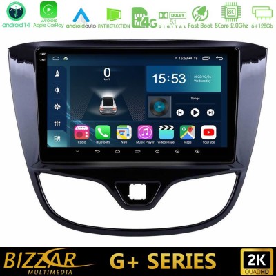 Bizzar G+ Series Opel Karl 2017-2019 8core Android14 6+128GB Navigation Multimedia Tablet 9"