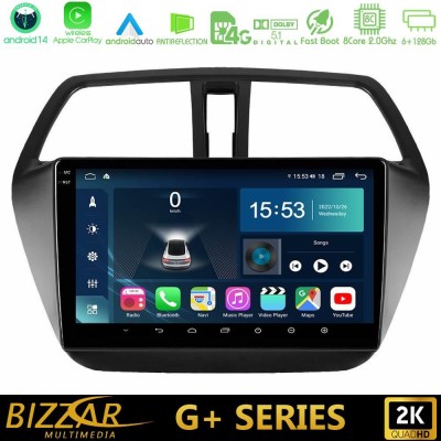 Bizzar G+ Series Suzuki SX4 S-Cross 8core Android14 6+128GB Navigation Multimedia Tablet 9"