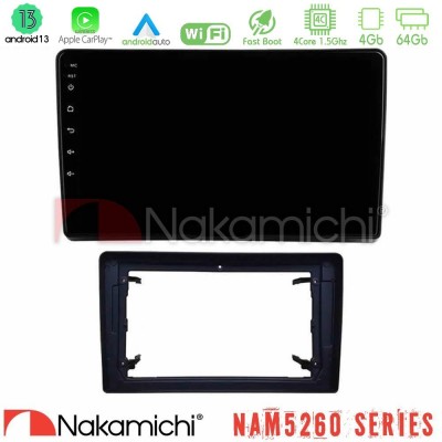Nakamichi NAM5260 Series 4Core Android13 4+64GB Chrysler / Dodge / Jeep Navigation Multimedia Tablet 10" Με Carplay & Android Au