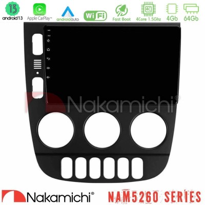 Nakamichi NAM5260 Series 4Core Android13 4+64GB Mercedes ML Class 1998-2005 Navigation Multimedia Tablet 9" Με Carplay & Android