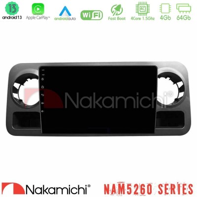 Nakamichi NAM5260 Series 4Core Android13 4+64GB Mercedes Sprinter W907 Navigation Multimedia Tablet 10" Με Carplay & Android Aut