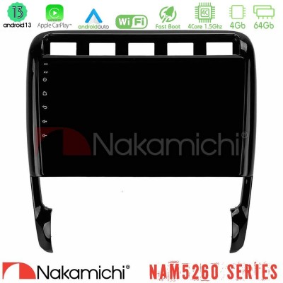 Nakamichi NAM5260 Series 4Core Android13 4+64GB Porsche Cayenne 2003-2010 Navigation Multimedia Tablet 9" Με Carplay & Android A