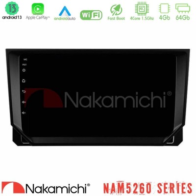 Nakamichi NAM5260 Series 4Core Android13 4+64GB Seat Arona/Ibiza Navigation Multimedia Tablet 9" Με Carplay & Android Auto