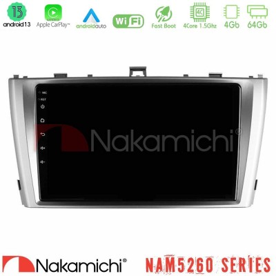 Nakamichi NAM5260 Series 4Core Android13 4+64GB Toyota Avensis T27 Navigation Multimedia Tablet 9" Με Carplay & Android Auto